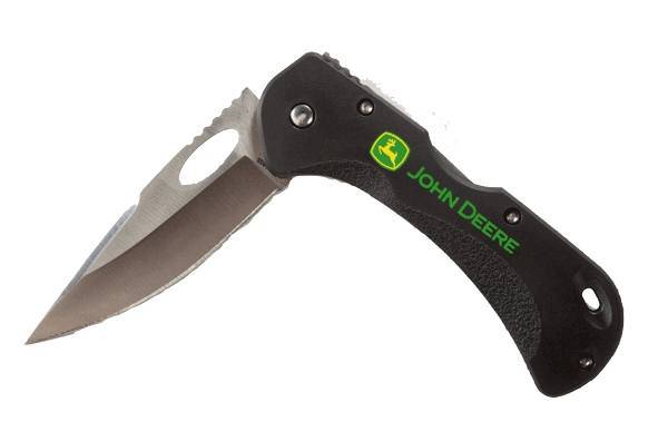 John Deere Black Folding Pocket Knife - mygreentoy.com