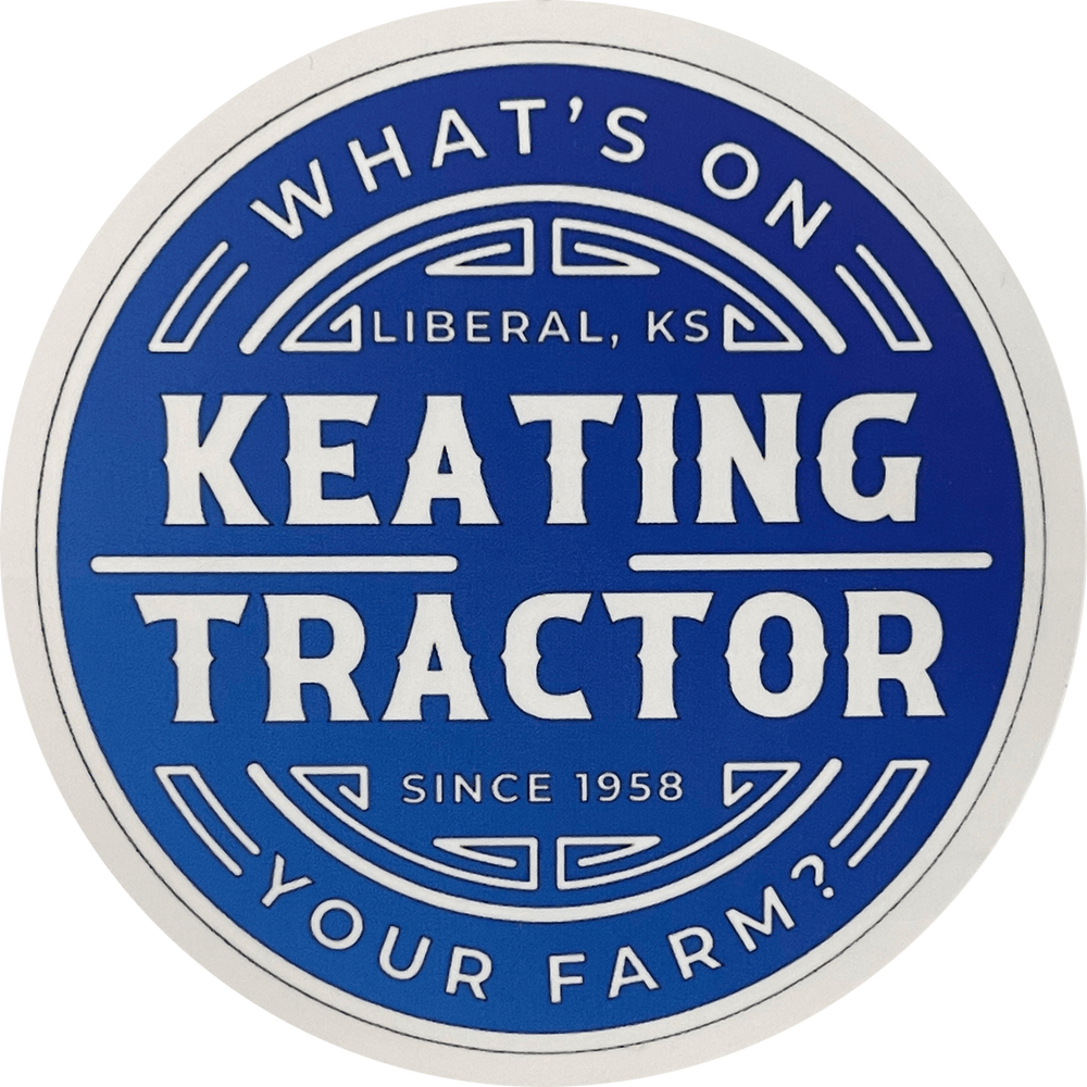 Keating/White Sticker Blue