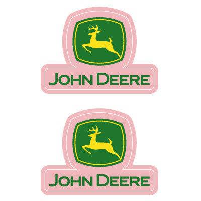 Pink Logo Stickers 2pc - mygreentoy.com