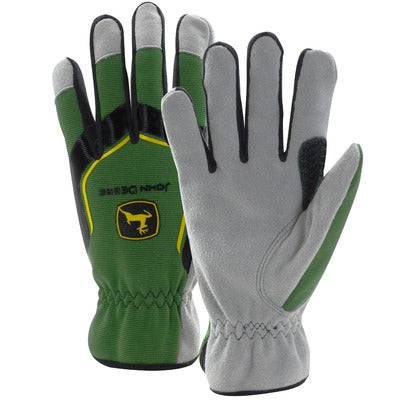 Cowhide Glove Spandex Back-Men - mygreentoy.com