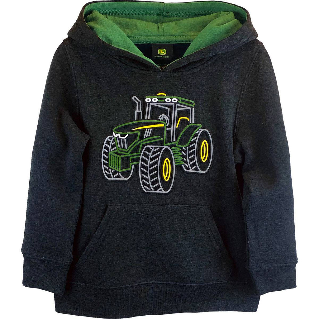 Boy Toddler Fleece Hoodie Outline - mygreentoy.com