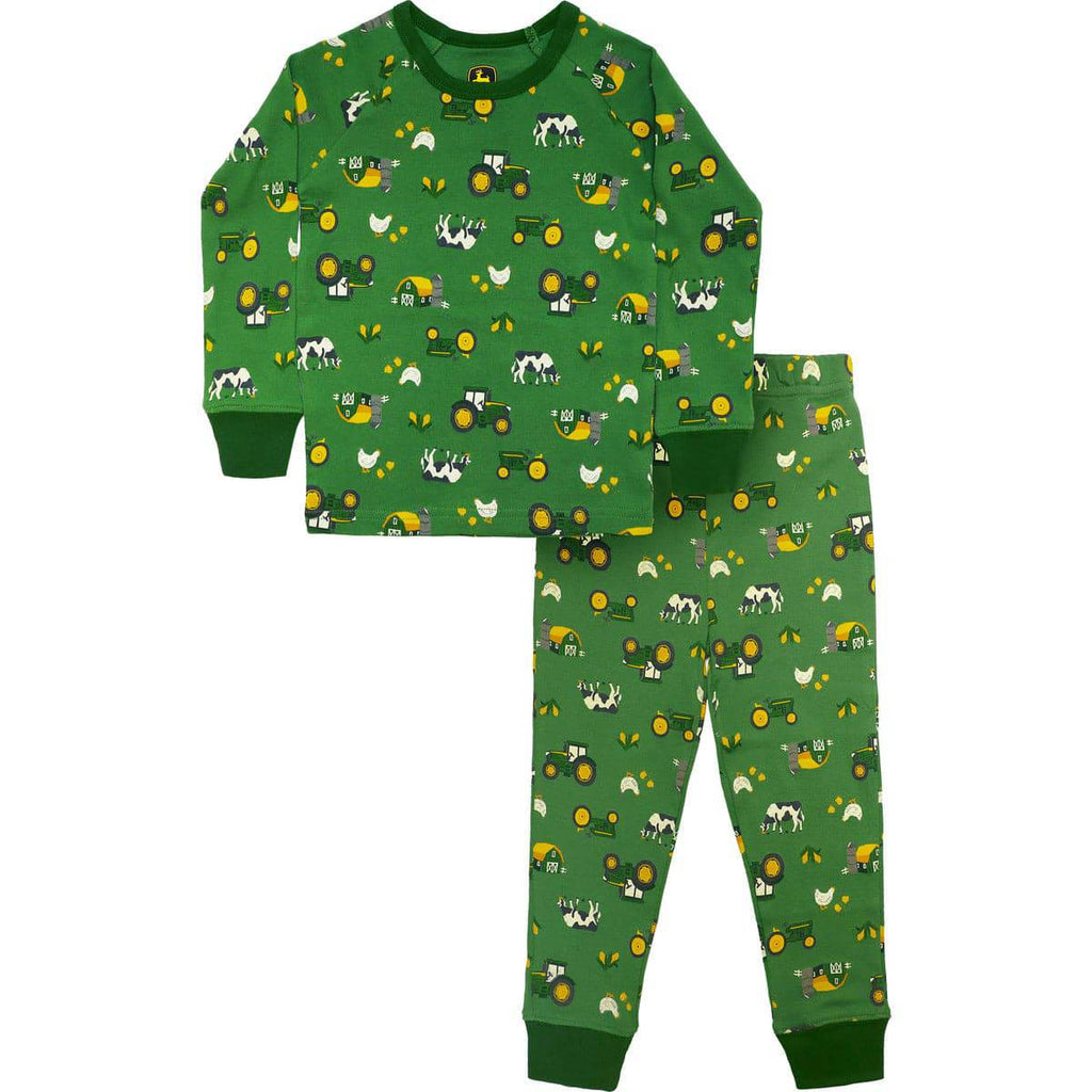 Toddler Boy Farm PJ Set - mygreentoy.com
