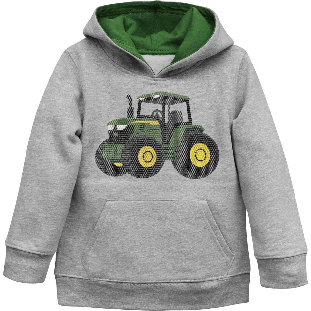 Toddler Boy Tractor Hoodie - mygreentoy.com