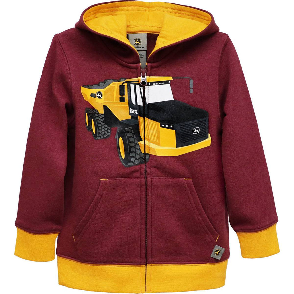 Toddler Boy Zip Fleece Hoodie - mygreentoy.com