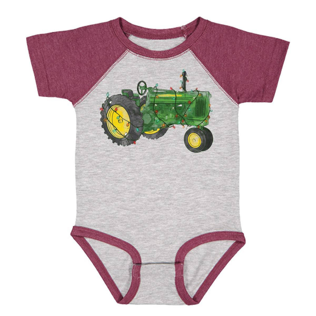 DGT INF Vintage Tractor Bodysuit - mygreentoy.com