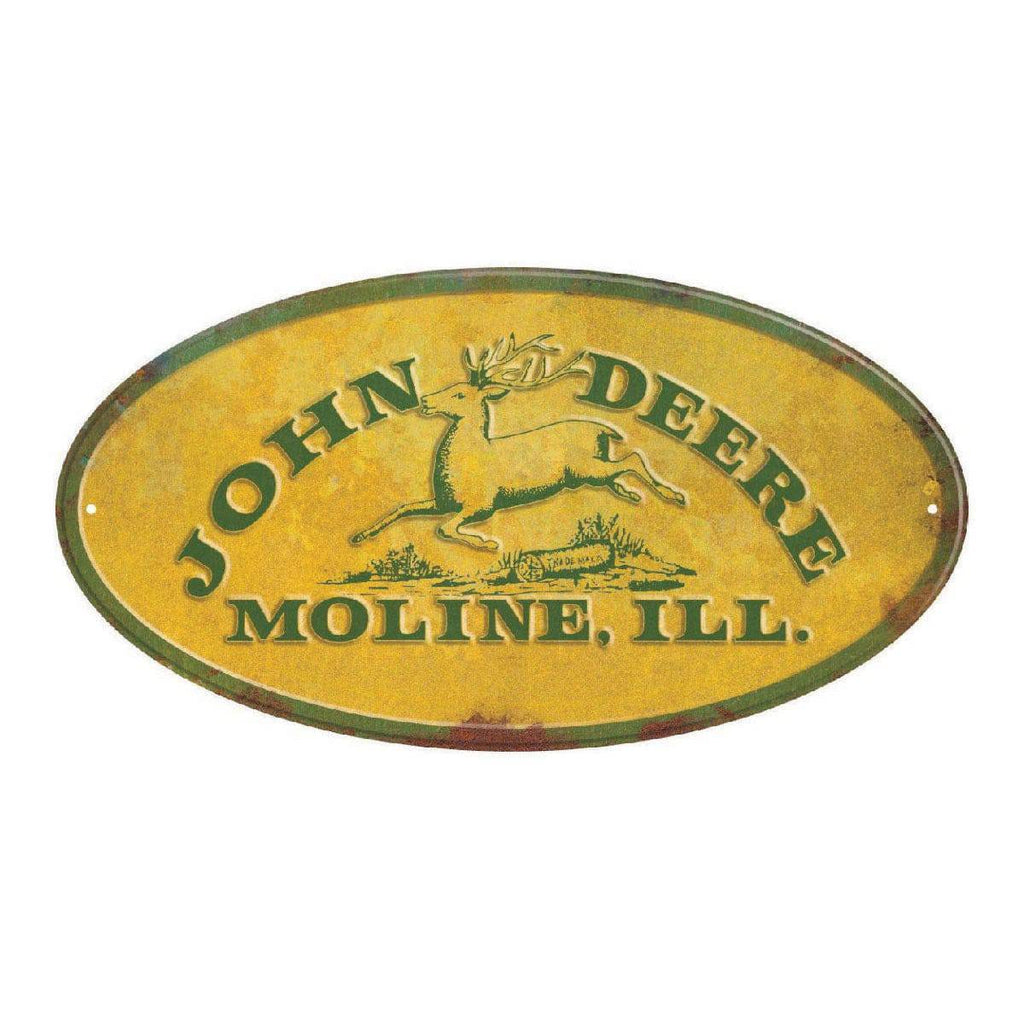 Metal Sign Yellow - JD Moline - mygreentoy.com