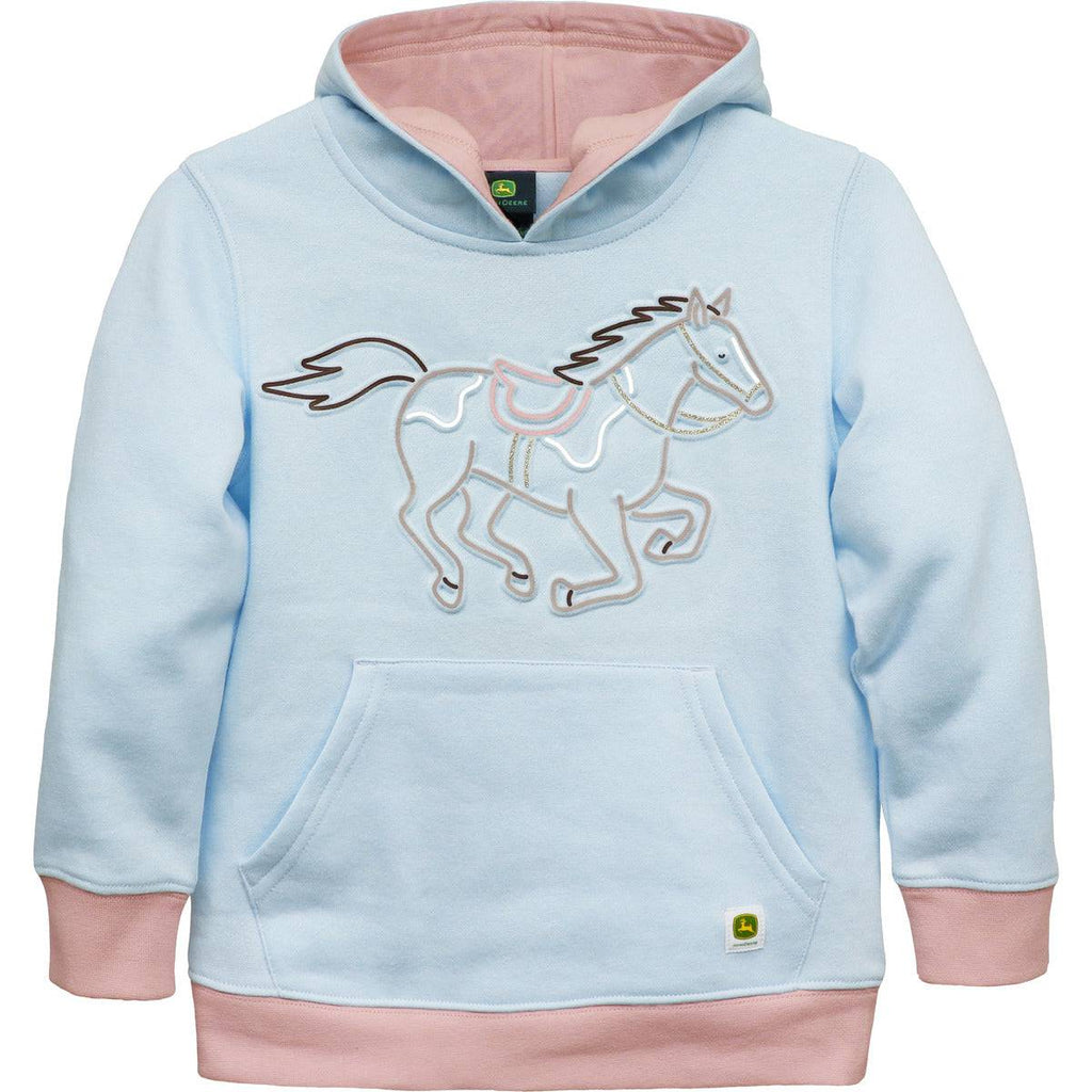 Child Girl Fleece Hoodie - mygreentoy.com