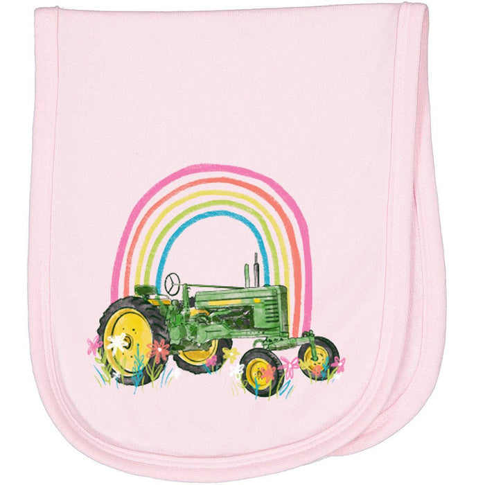 DGT Rainbow Tractor Burp Cloth - mygreentoy.com