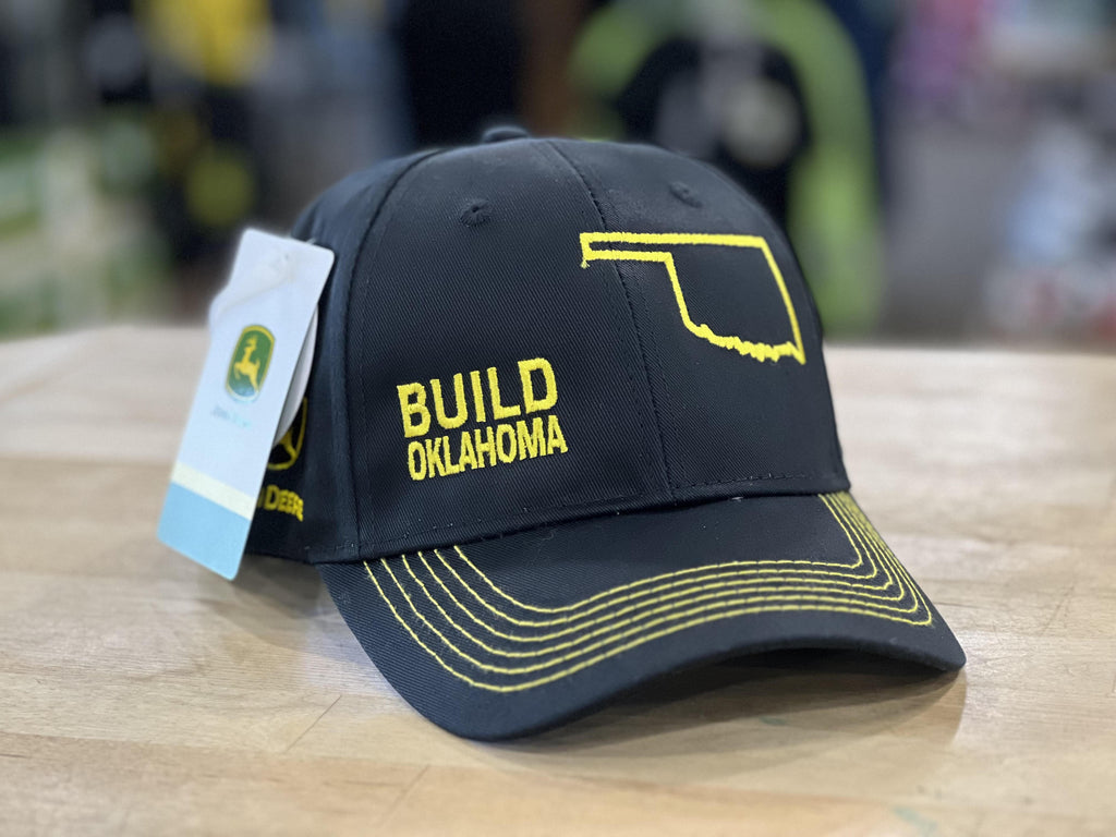 Black Build Cap - OKLAHOMA - mygreentoy.com