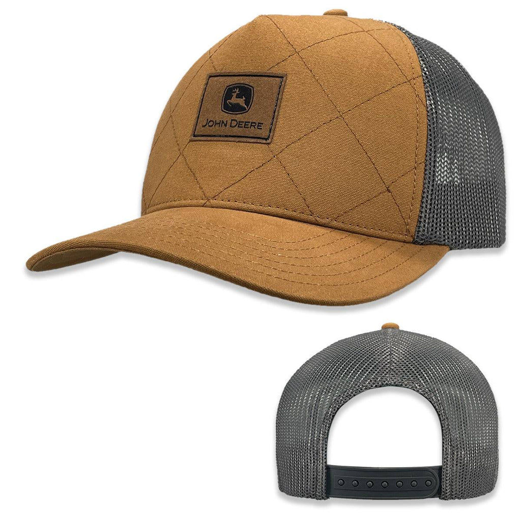 CB Quilted Canvas Trucker Cap - mygreentoy.com