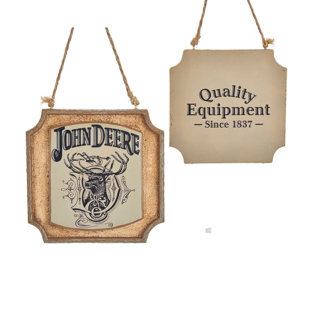 John Deere Plaque Ornament - mygreentoy.com