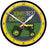 Yellow Tractorside Clock