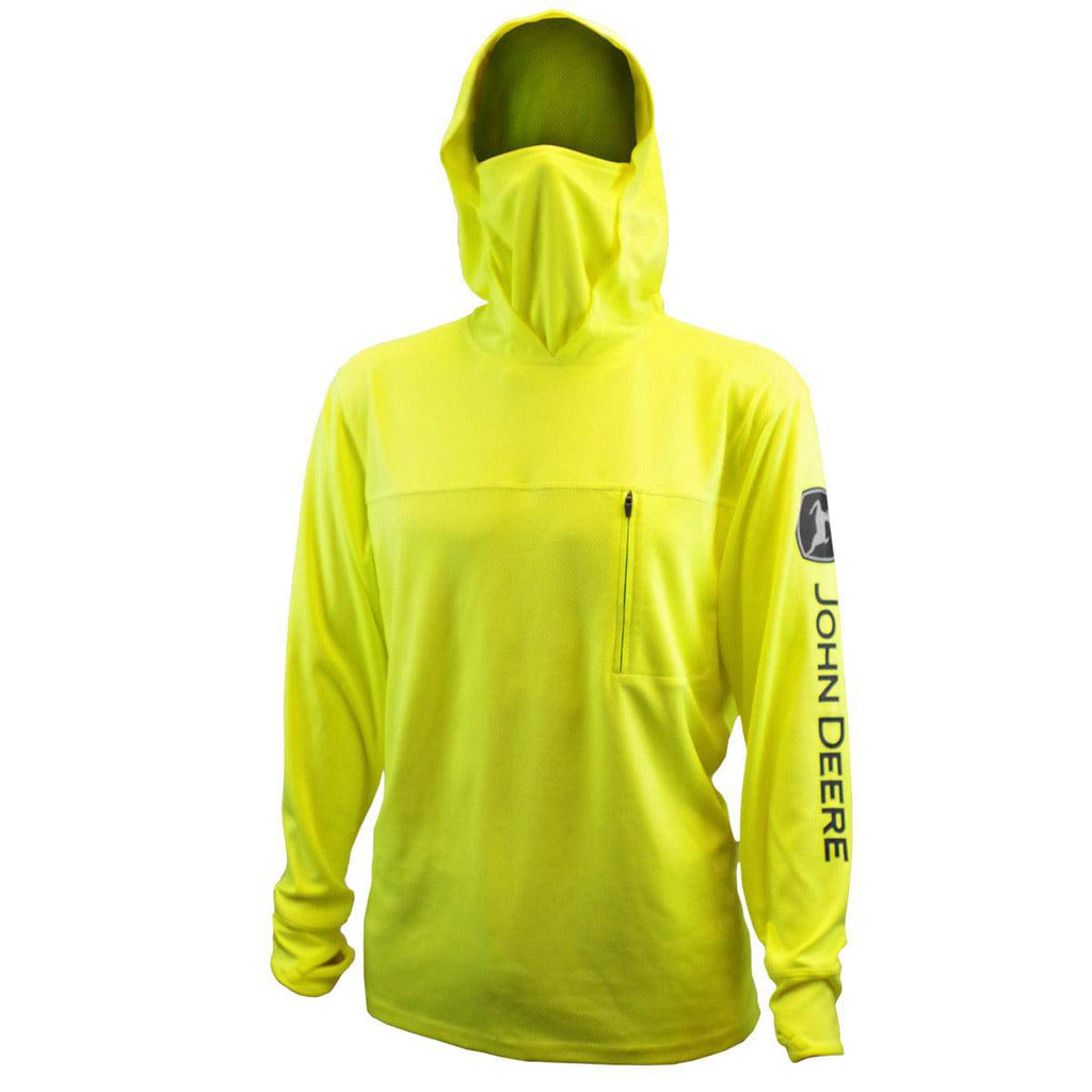 Mens HV Sunshirt Built in Gaiter - mygreentoy.com