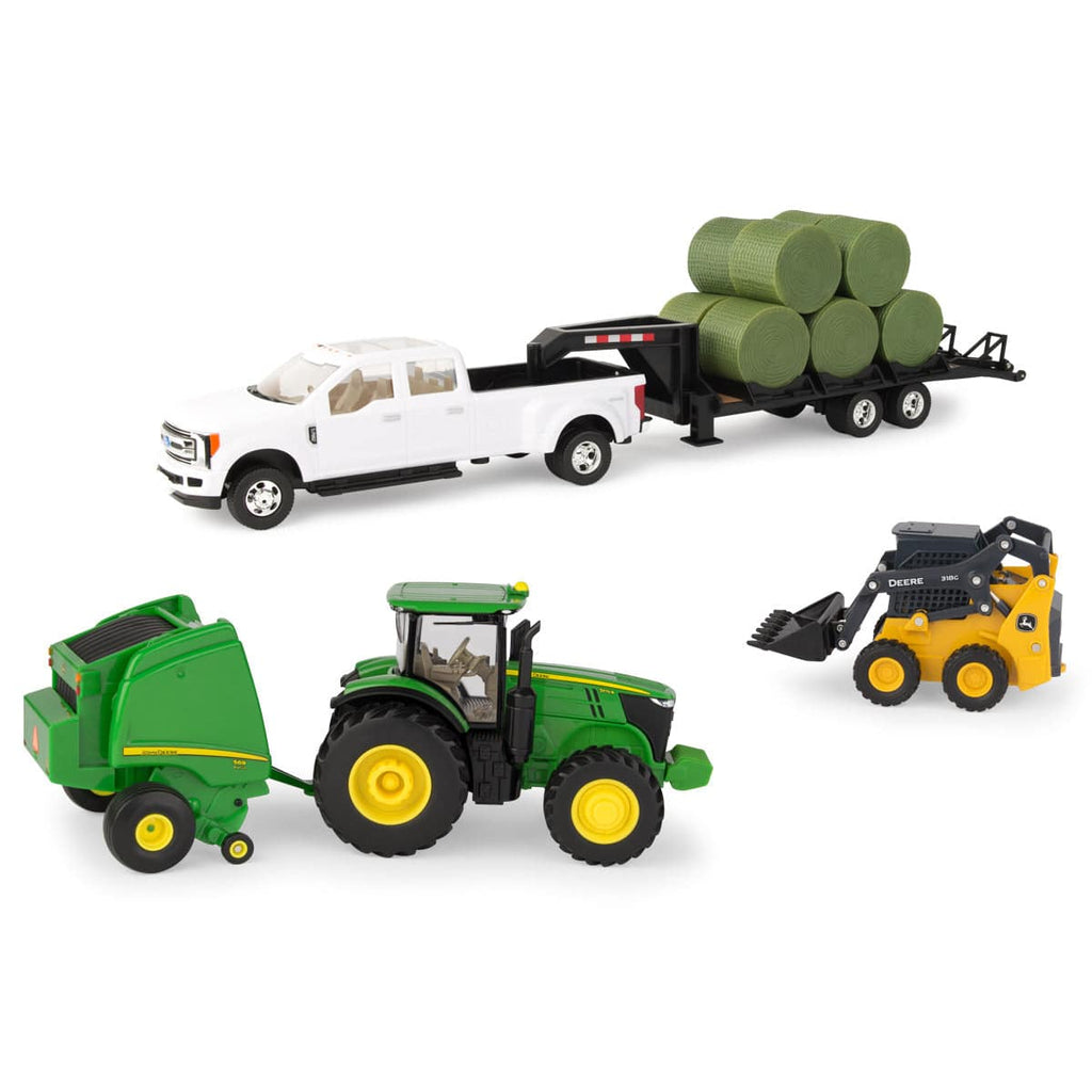 1/32 Round Bale Haying Set - mygreentoy.com