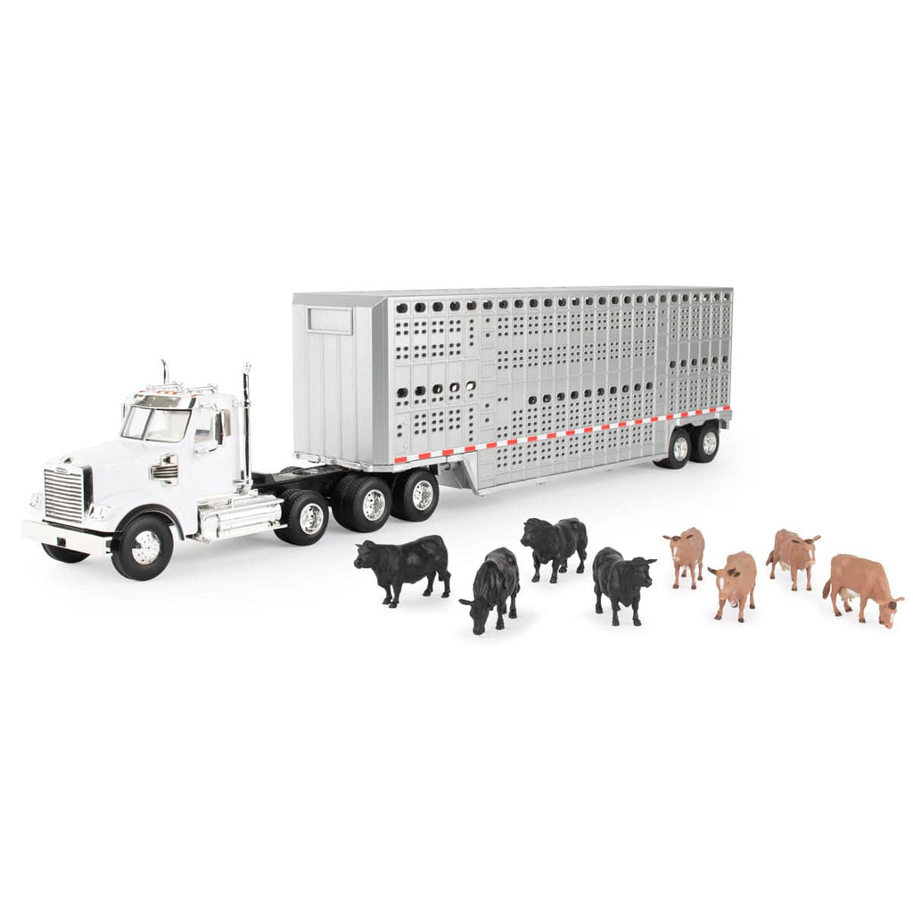 1/32 Semi w/Livestock Trailer Set - mygreentoy.com