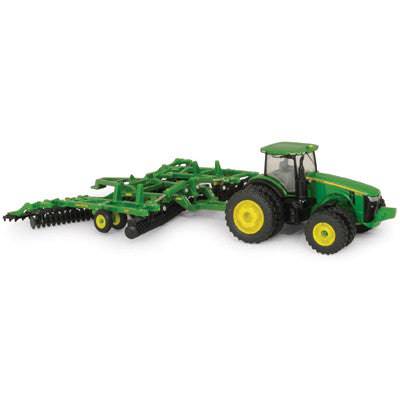 John Deere 1/64 8320R with 637 Disk Set - mygreentoy.com