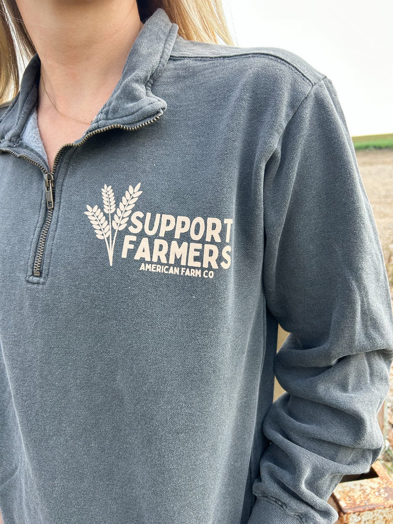 Support Farmers 1/4 Zip - mygreentoy.com